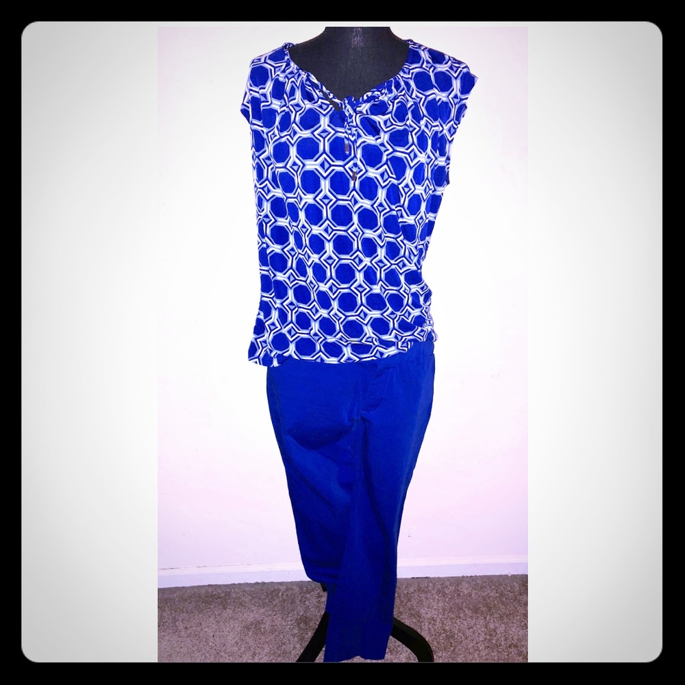 a.n.a Royal Blue Ankle Pants